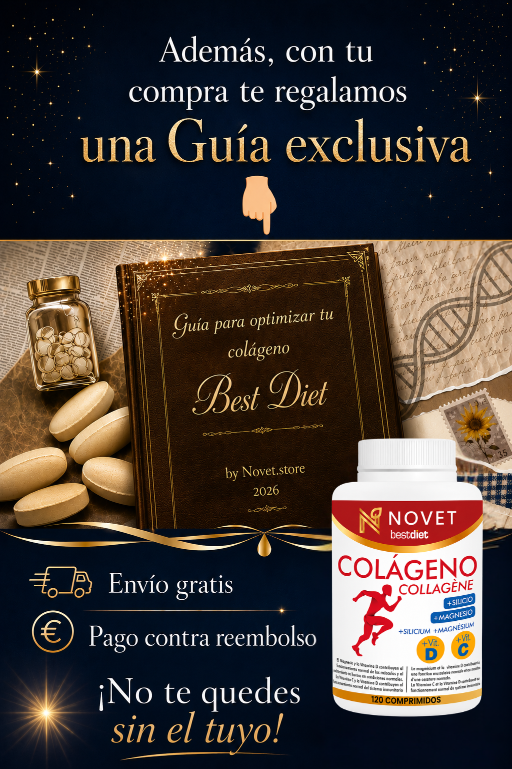 Bienestar al alcance de tu mano: Colágeno Hidrolizado Premium + Guía GRATIS para optimizar los resultados.