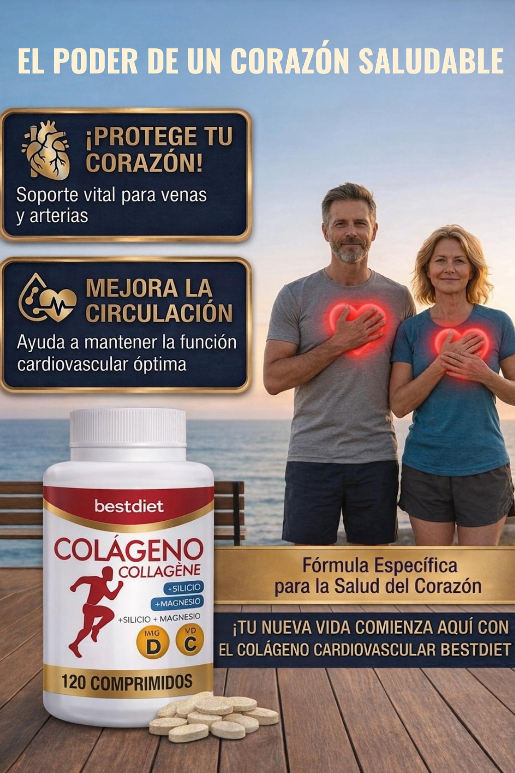 2X1 GRATIS 240 comprimidos de Colágeno Hidrolizado Premium + Guía GRATIS para optimizar los resultados.