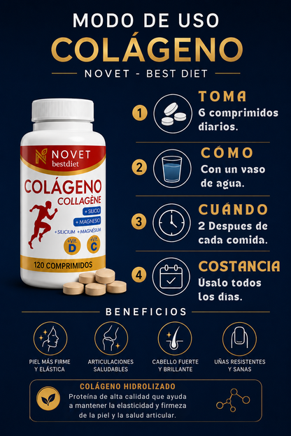 Bienestar al alcance de tu mano: Colágeno Hidrolizado Premium + Guía GRATIS para optimizar los resultados.