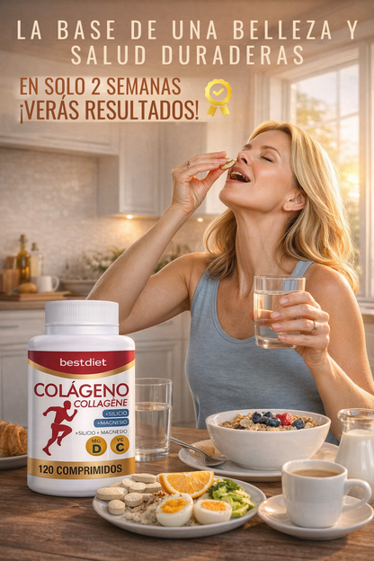 2X1 GRATIS 240 comprimidos de Colágeno Hidrolizado Premium + Guía GRATIS para optimizar los resultados.