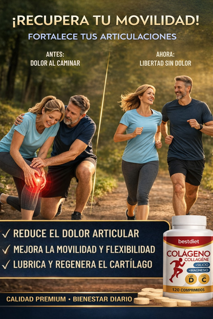 2X1 GRATIS 240 comprimidos de Colágeno Hidrolizado Premium + Guía GRATIS para optimizar los resultados.
