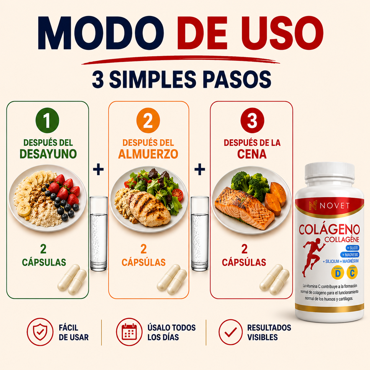 Todo lo que tu cuerpo necesita: Colágeno Premium en cápsulas.