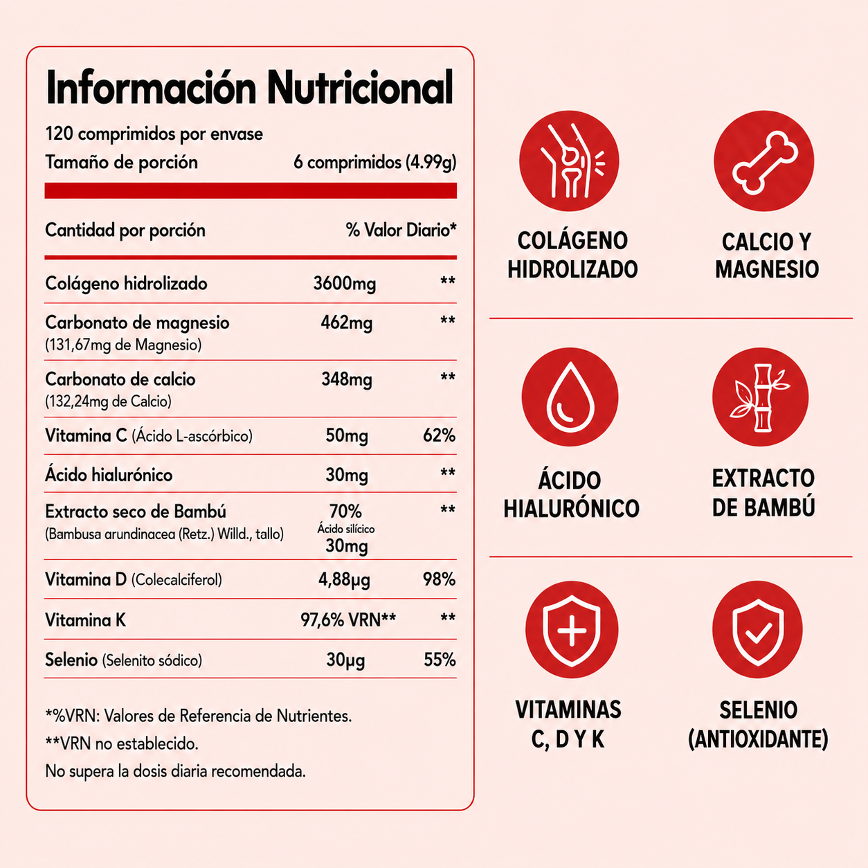 Todo lo que tu cuerpo necesita: Colágeno Premium en cápsulas.